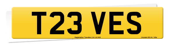 Registration number T23 VES